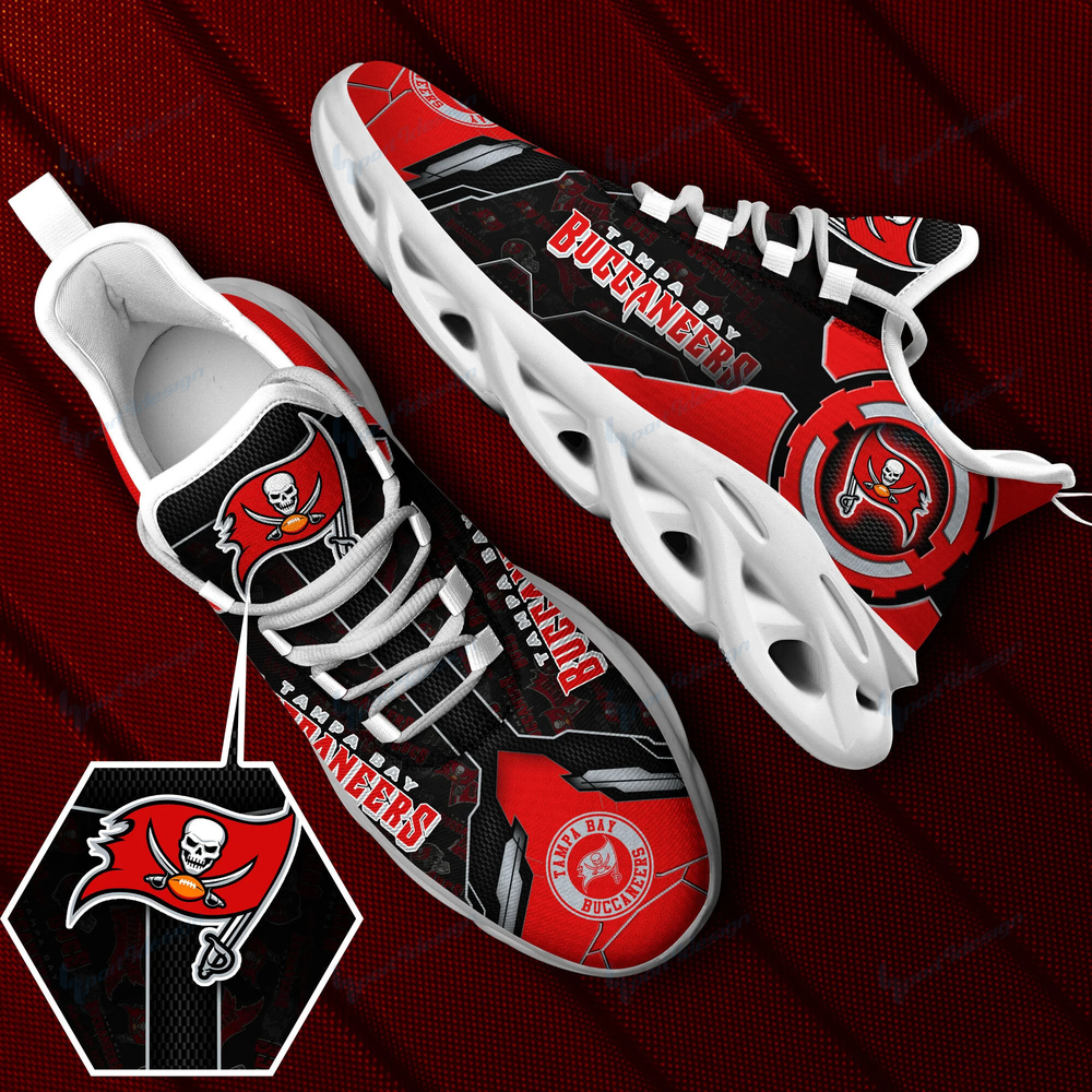 Ideafootwear Tampa Bay Buccaneers Max Soul Shoes Sneakers For Men And Women 20