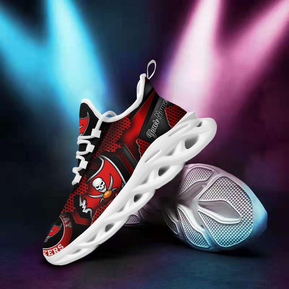 Ideafootwear Tampa Bay Buccaneers Max Soul Shoes Sneakers For Men And Women 35