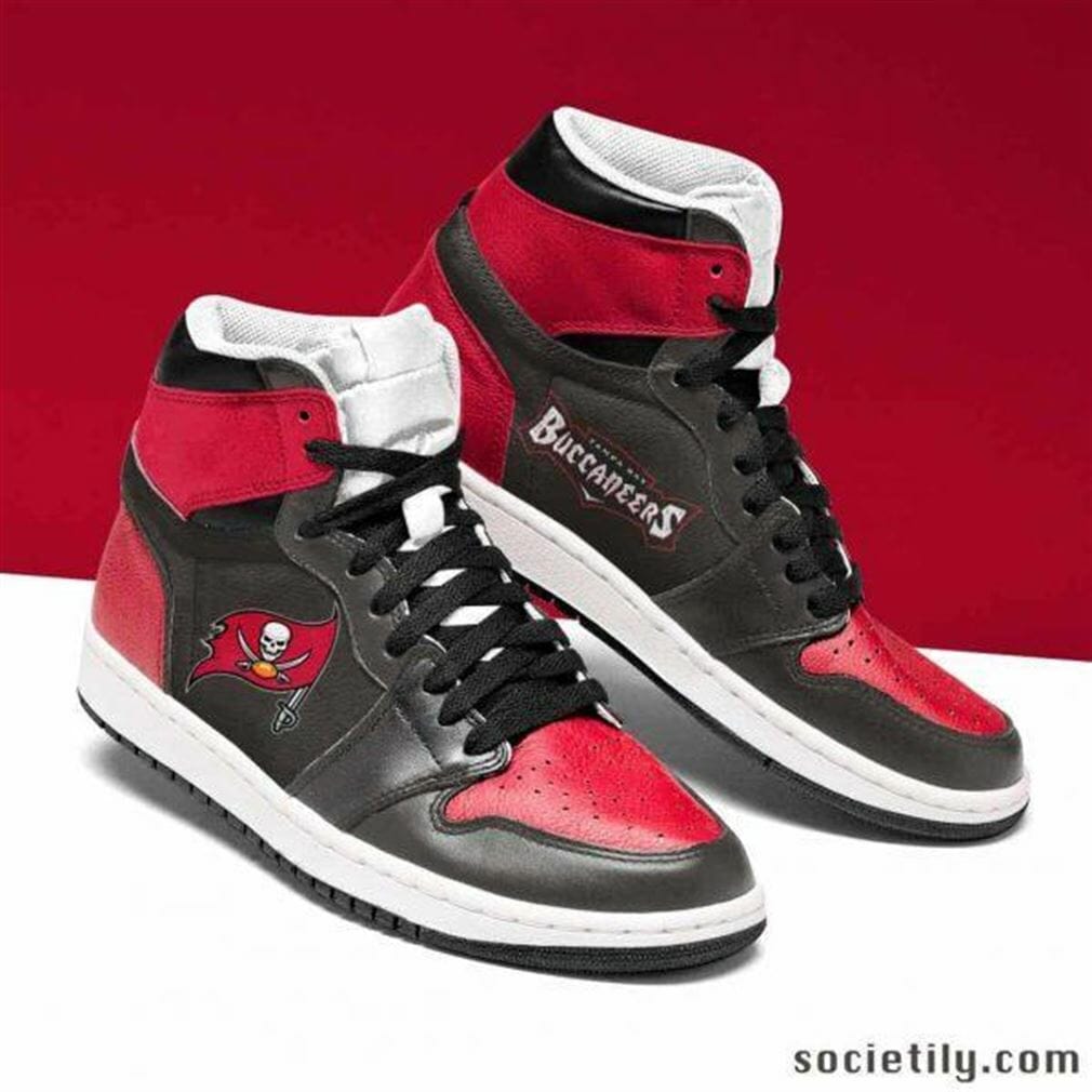 Ideafootwear Tampa Bay Buccaneers NFL AJ1 High Sneakers Shoes For Men And Women 10