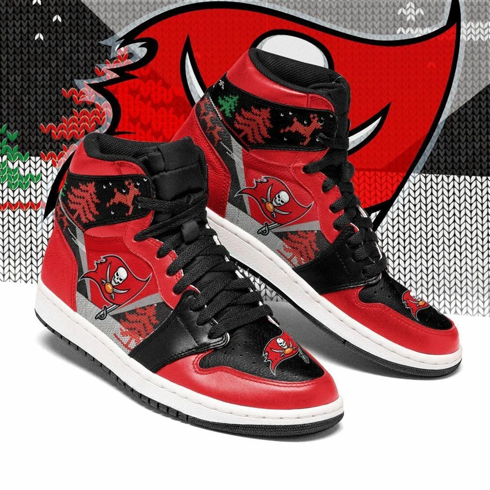Ideafootwear Tampa Bay Buccaneers NFL AJ1 High Sneakers Shoes For Men And Women 5