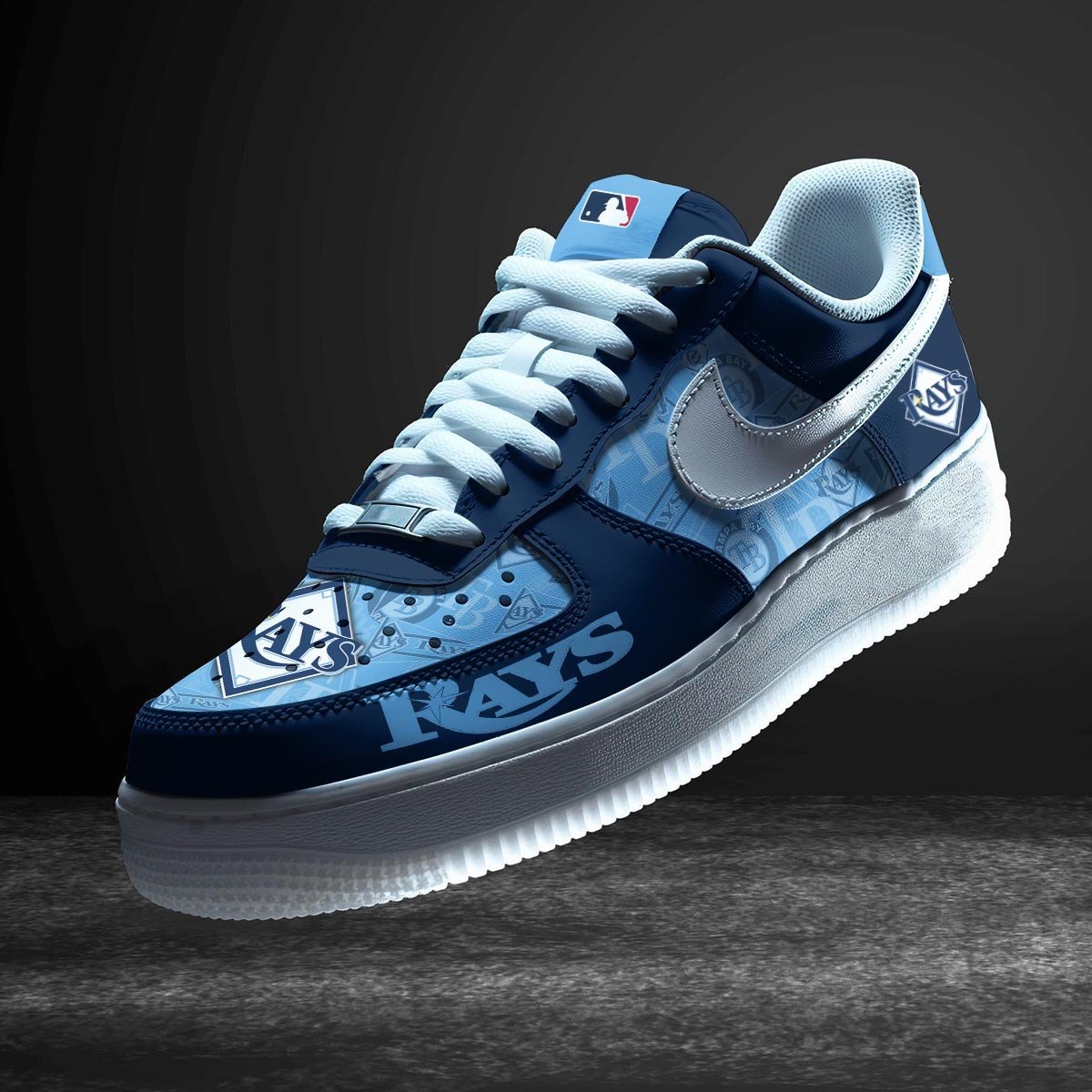 Ideafootwear Tampa Bay Rays Air Low-Top Sneakers Shoes For Men And Women 1