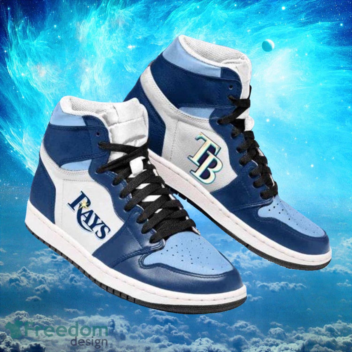 Ideafootwear Tampa Bay Rays AJ1 High Sneakers Shoes For Men And Women 7