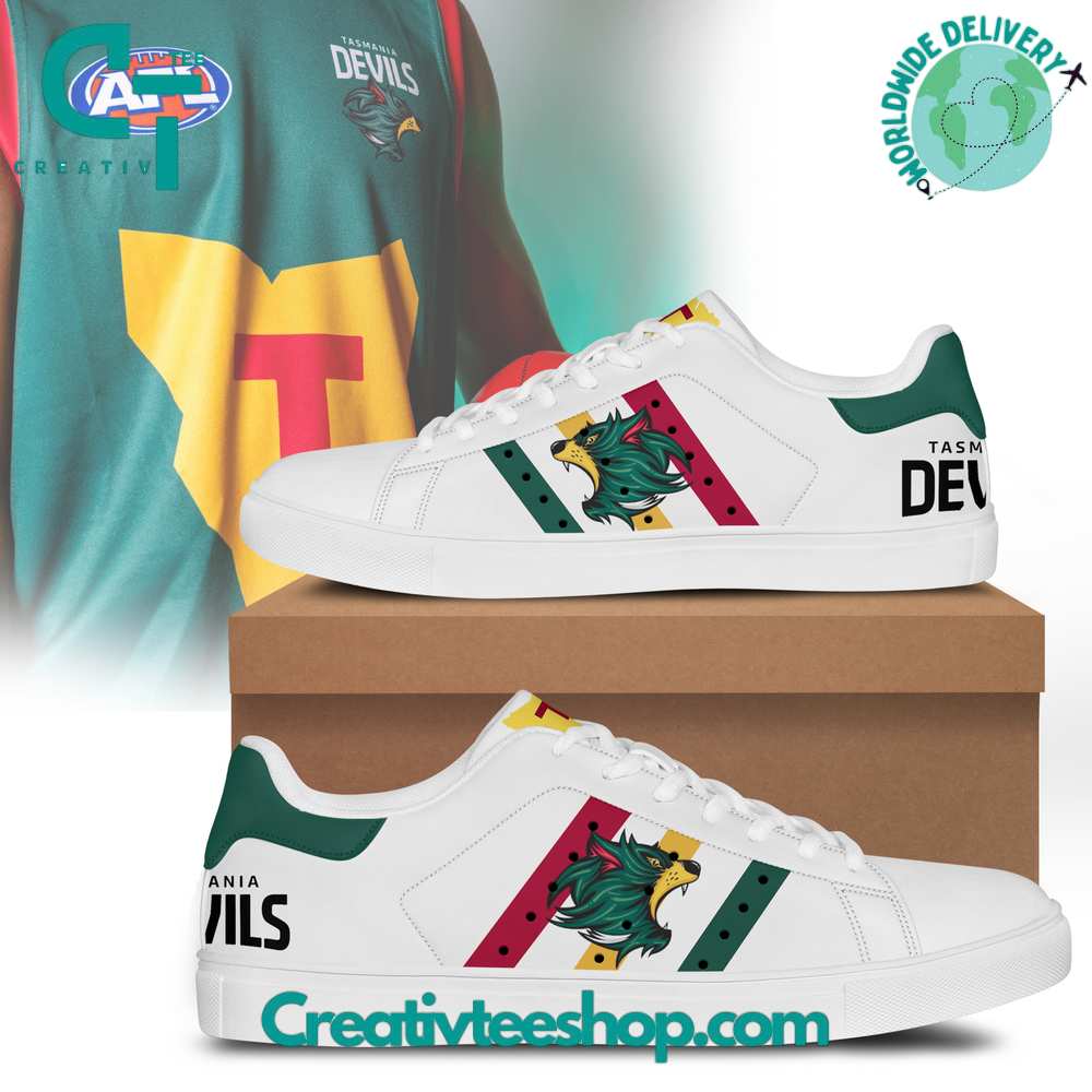 Ideafootwear Tasmania Devils Skate Stan Shoes Sneakes For Men And Women 1