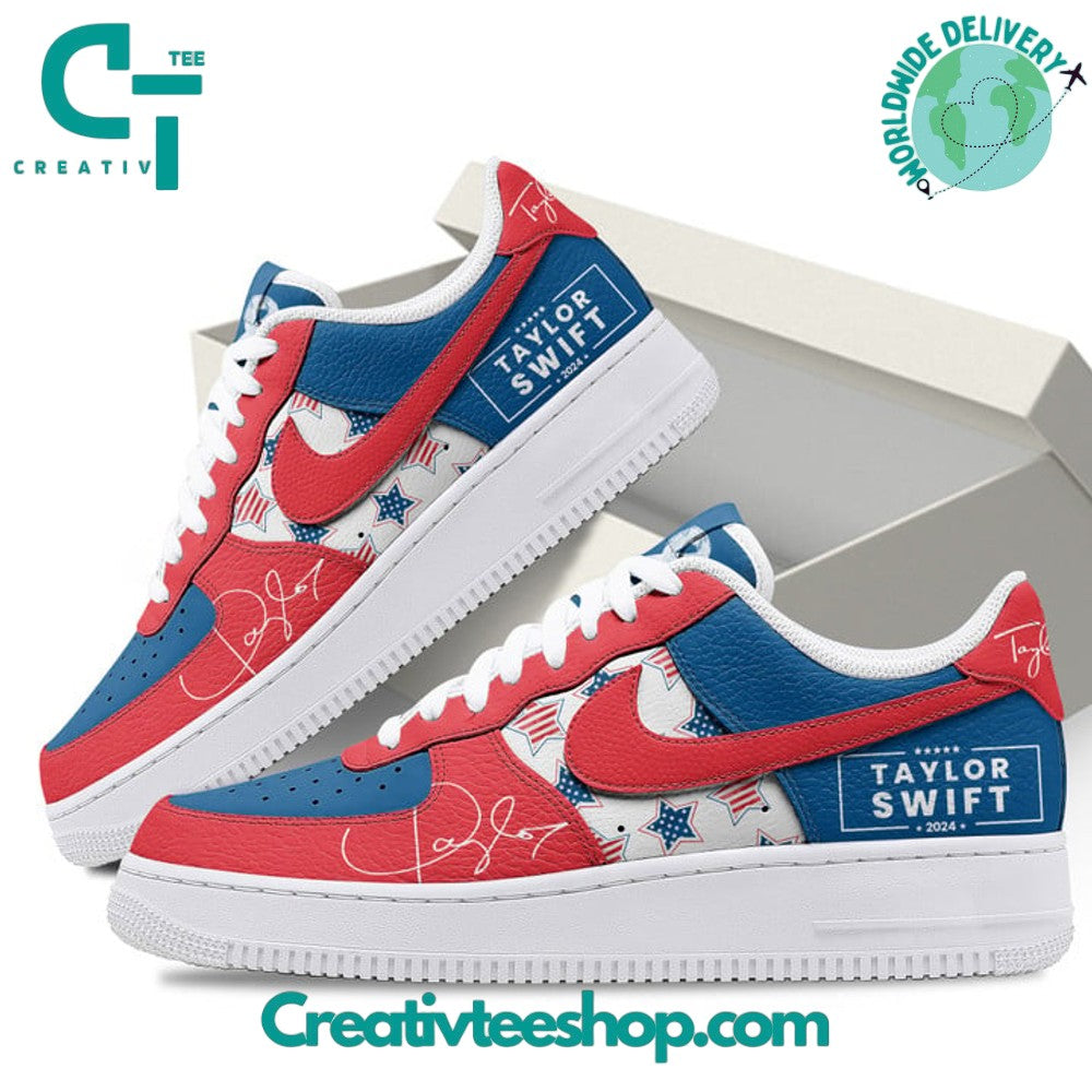 Ideafootwear Taylor Swift 4th of July America Air Low-Top Sneakers Shoes For Men And Women 1