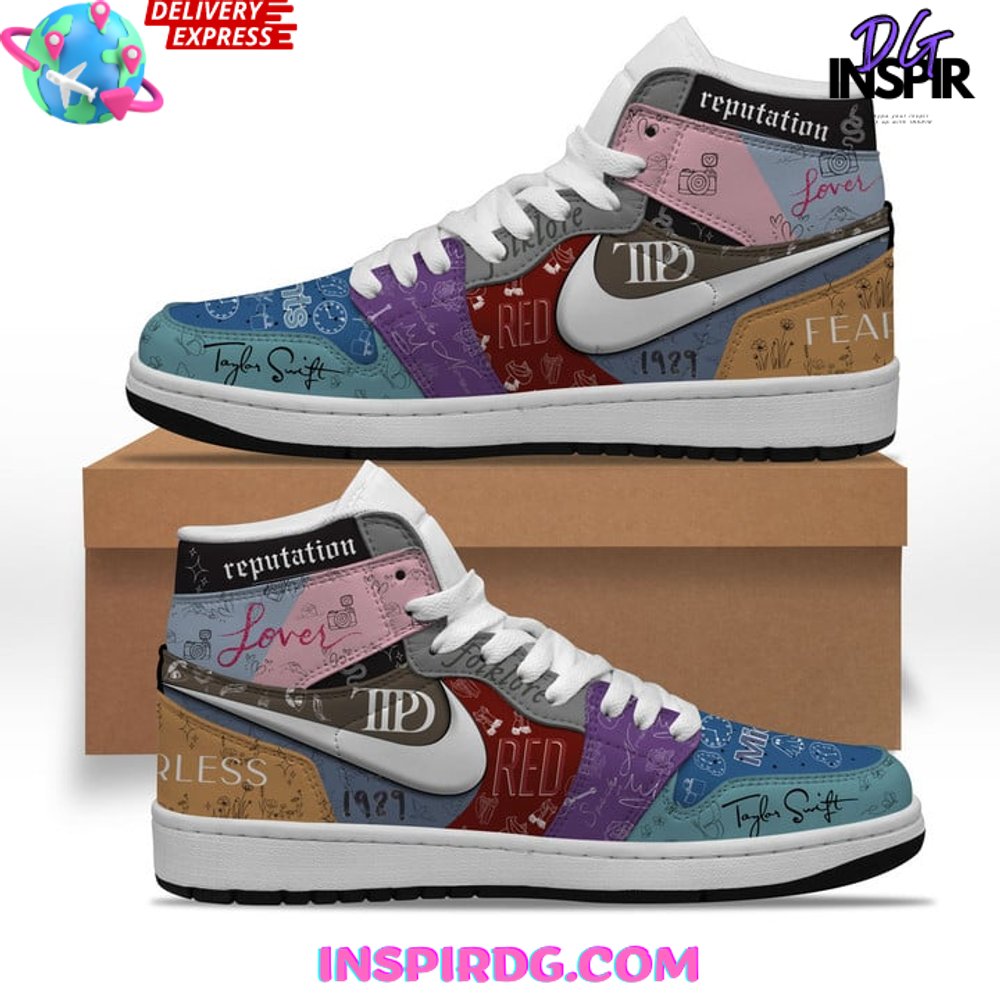 Ideafootwear Taylor Swift AJ1 High Sneakers Shoes For Men And Women 32