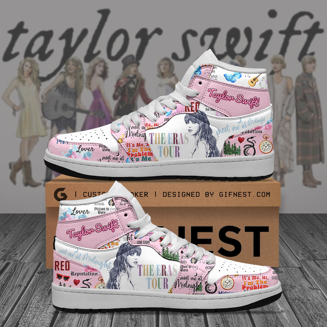 Ideafootwear Taylor Swift AJ1 High Sneakers Shoes For Men And Women 3