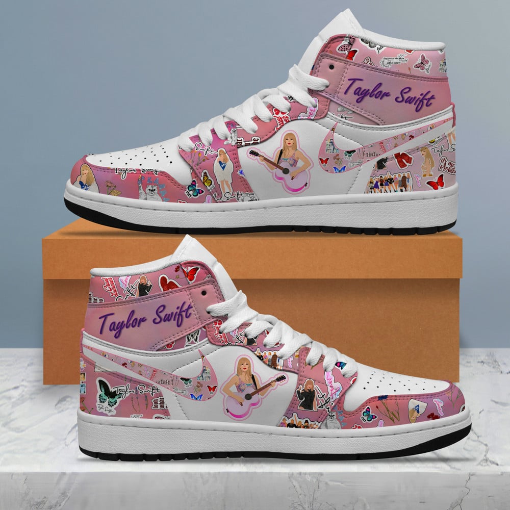 Ideafootwear Taylor Swift AJ1 High Sneakers Shoes For Men And Women 8