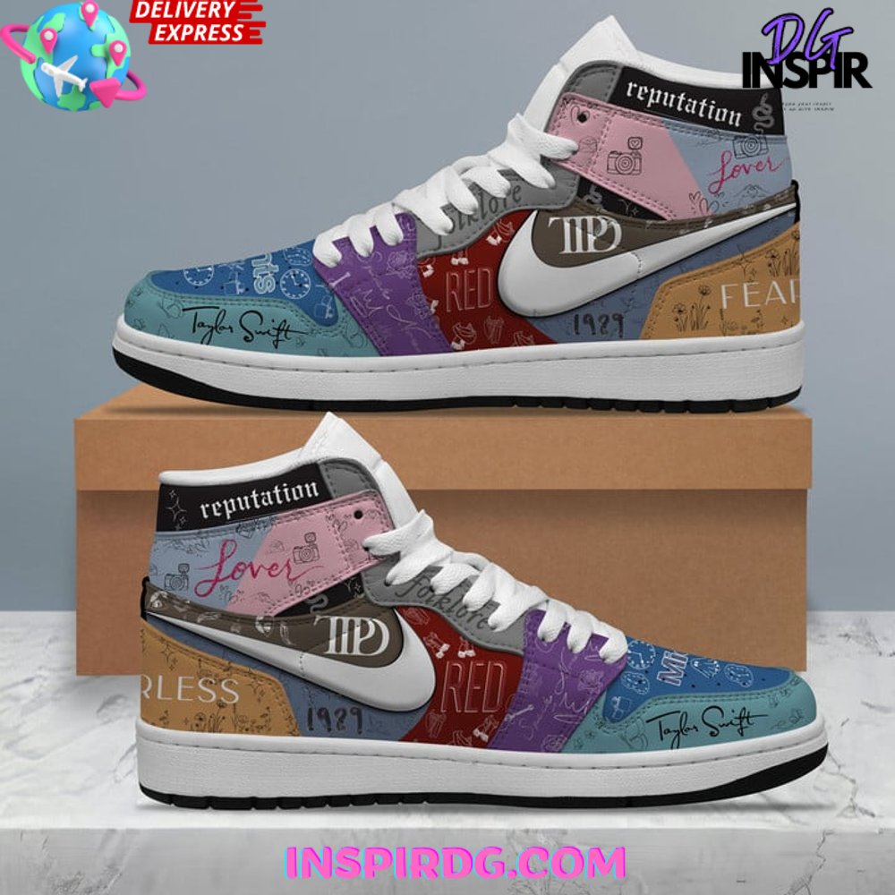 Ideafootwear Taylor Swift AJ1 High Sneakers Shoes For Men And Women 32