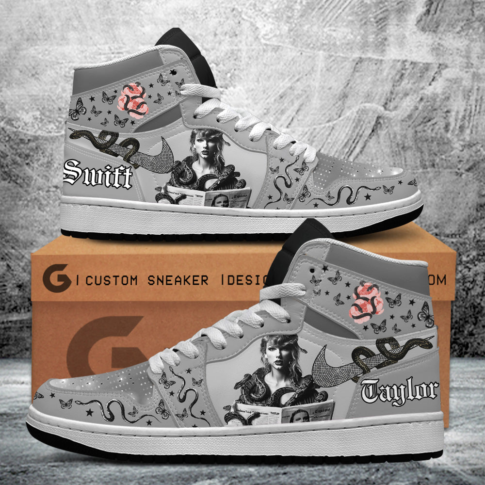 Ideafootwear Taylor Swift AJ1 High Sneakers Shoes For Men And Women 9