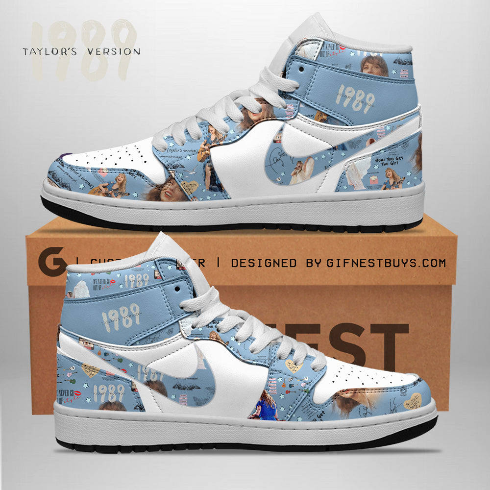 Ideafootwear Taylor Swift AJ1 High Sneakers Shoes For Men And Women 12