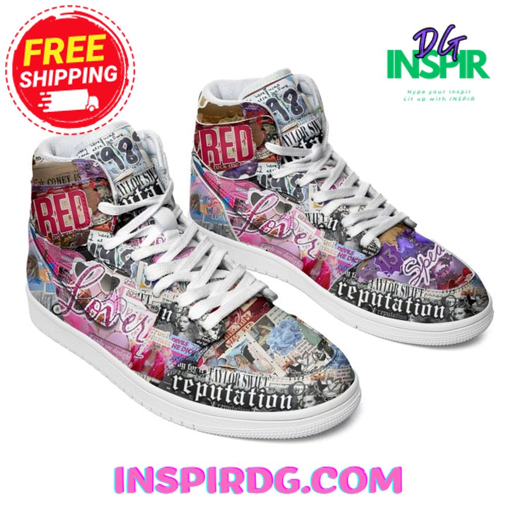Ideafootwear Taylor Swift AJ1 High Sneakers Shoes For Men And Women 31