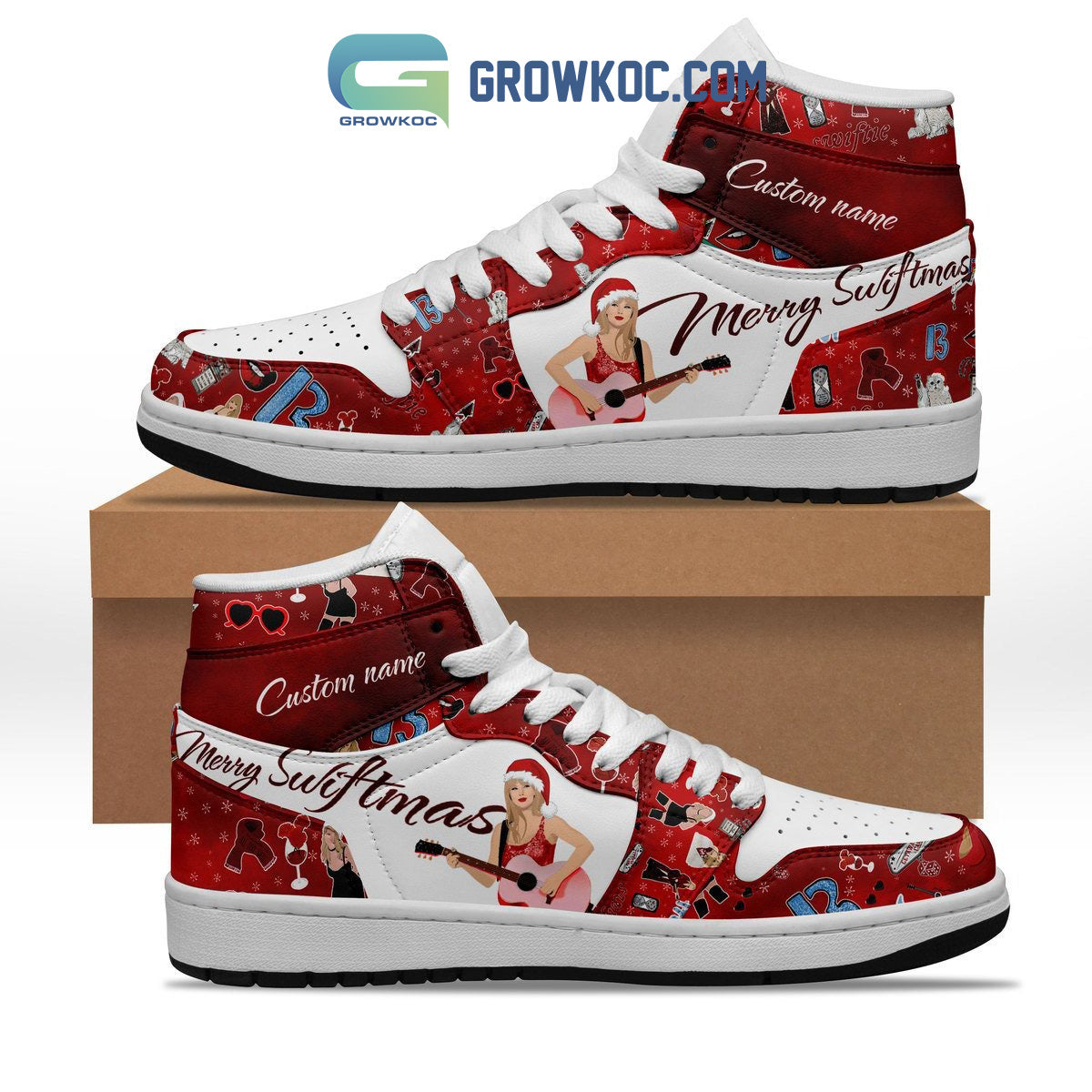 Ideafootwear Taylor Swift AJ1 High Sneakers Shoes For Men And Women 27