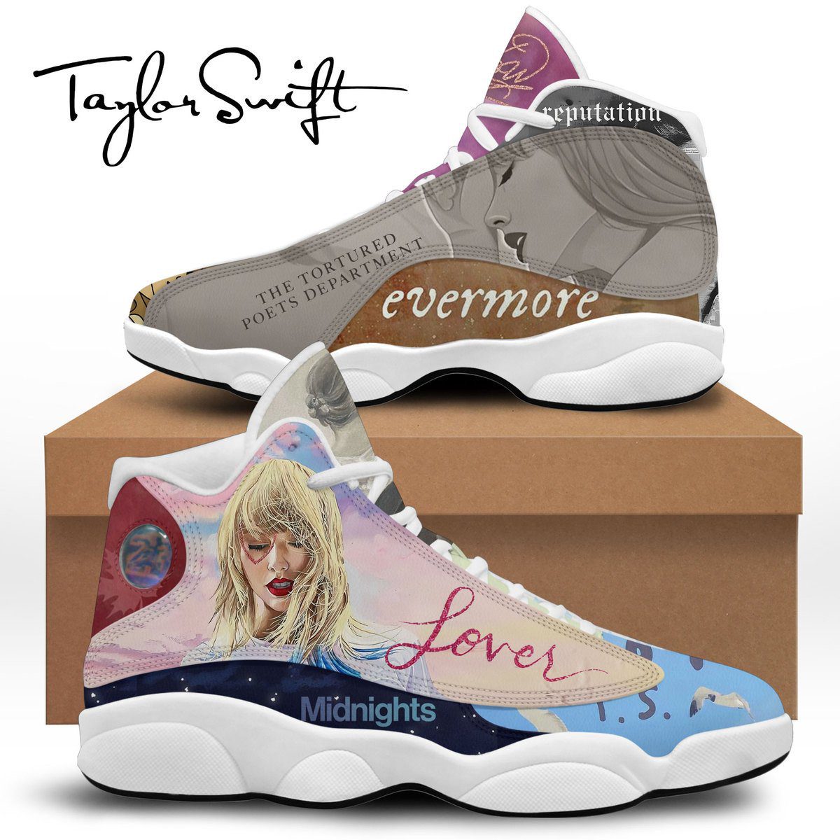 Ideafootwear Taylor Swift AJ13 Sneakers Shoes For Men And Women 2
