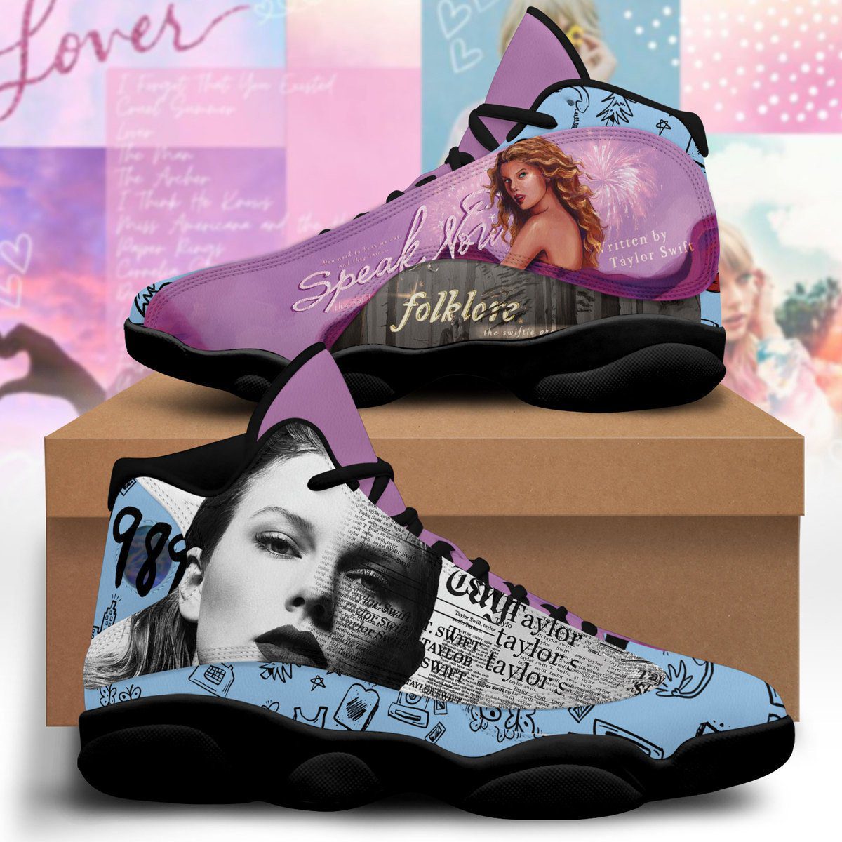 Ideafootwear Taylor Swift AJ13 Sneakers Shoes For Men And Women 3