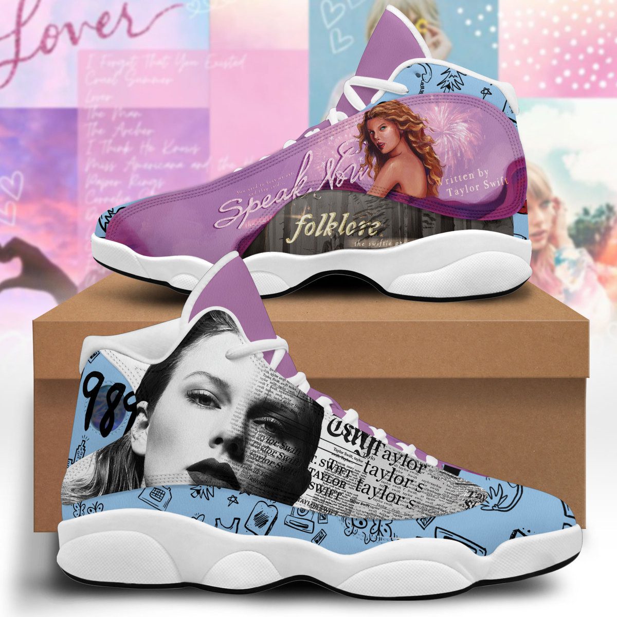 Ideafootwear Taylor Swift AJ13 Sneakers Shoes For Men And Women 1