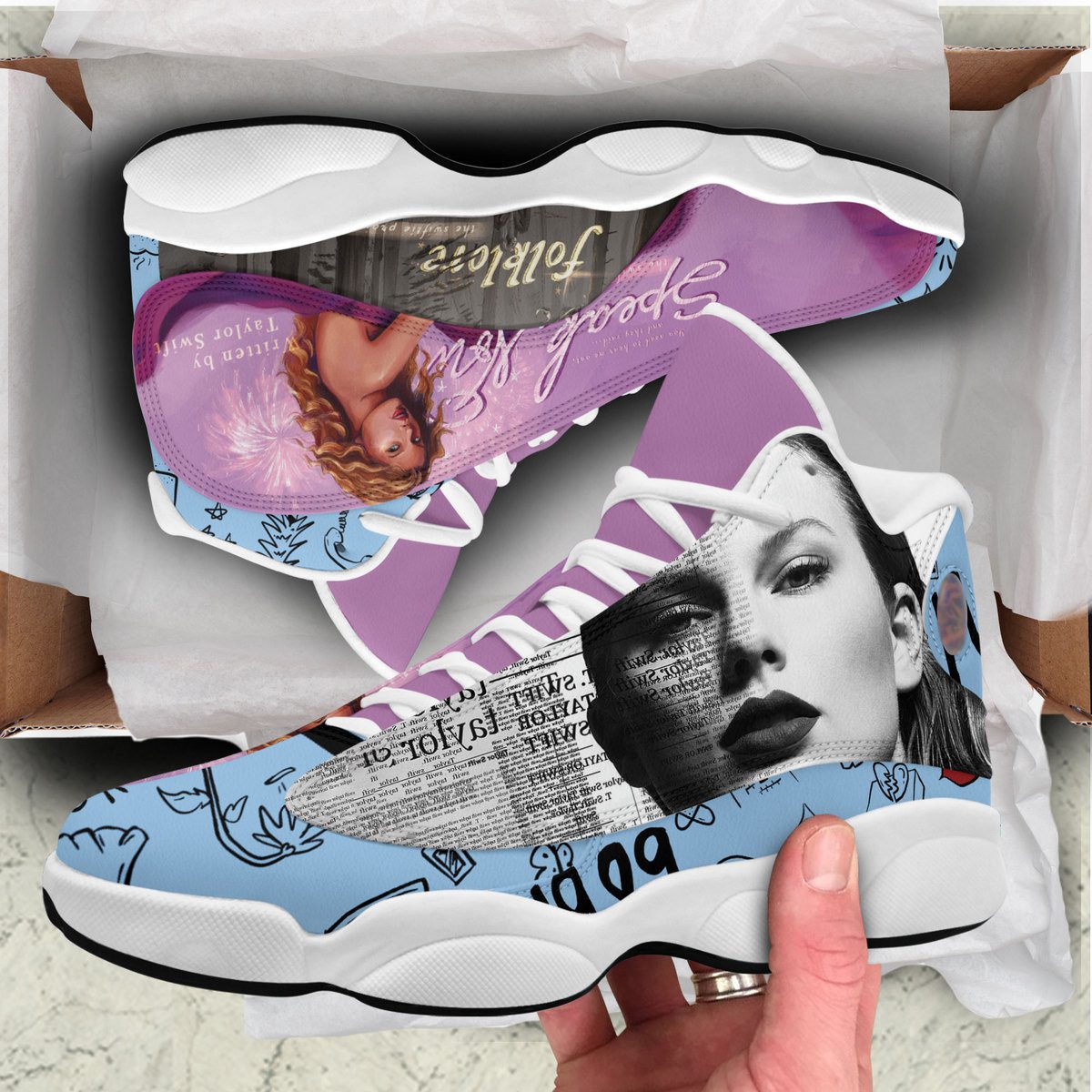 Ideafootwear Taylor Swift AJ13 Sneakers Shoes For Men And Women 1