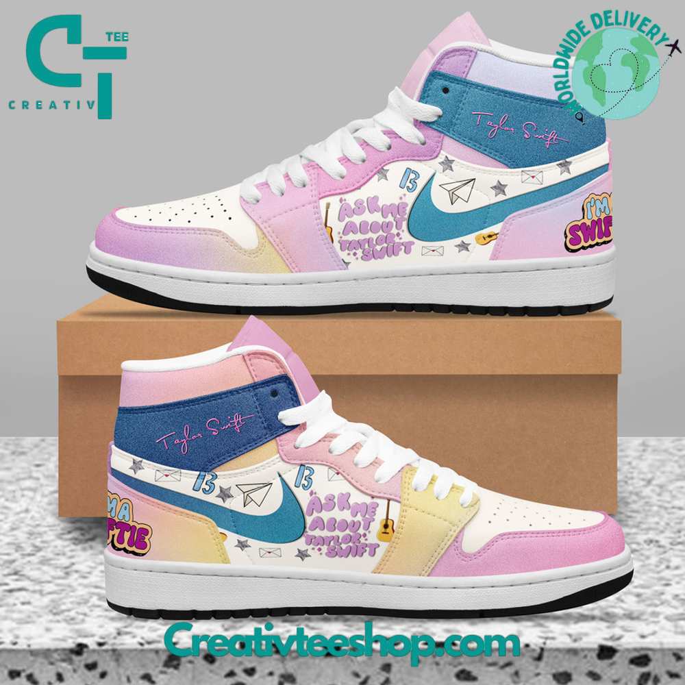 Ideafootwear Taylor Swift I'm A Swiftie AJ1 High Sneakers Shoes For Men And Women 1