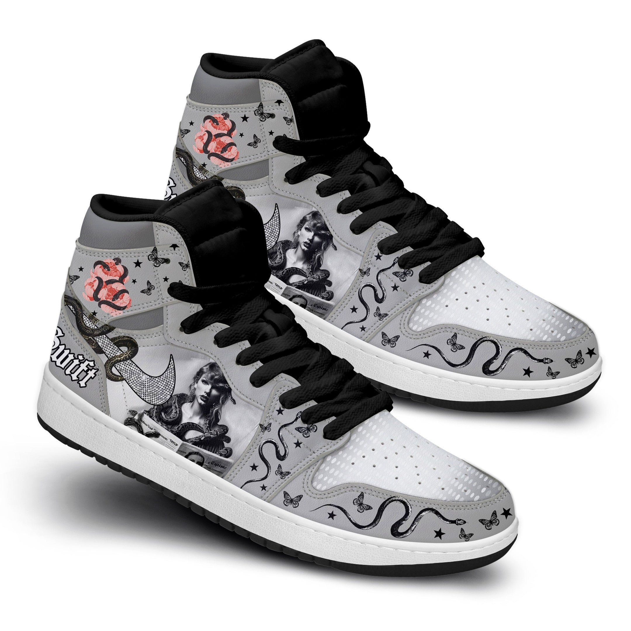 Ideafootwear Taylor Swift AJ1 High Sneakers Shoes For Men And Women 47