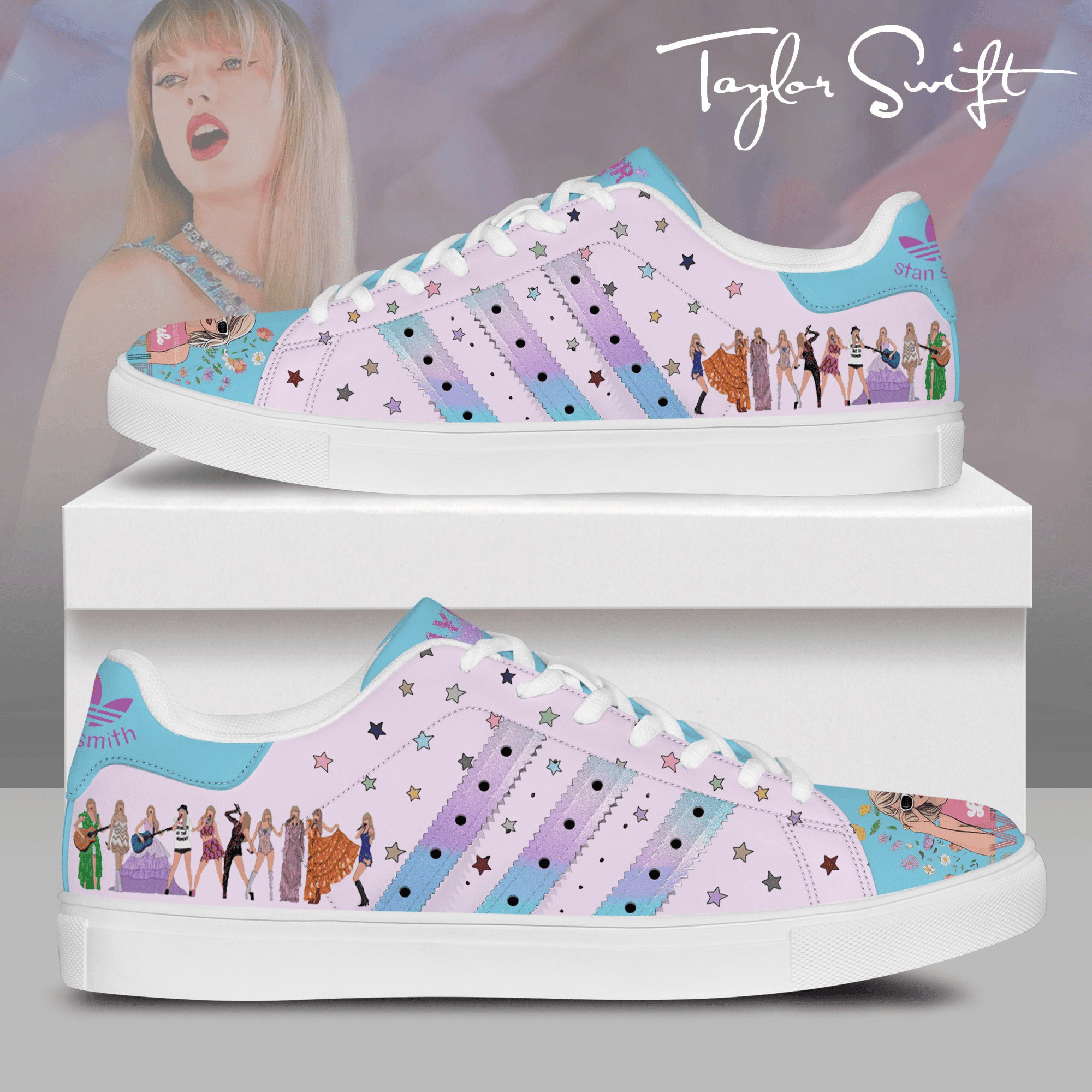 Ideafootwear Taylor Swift Skate Stan Shoes Sneakes For Men And Women 5
