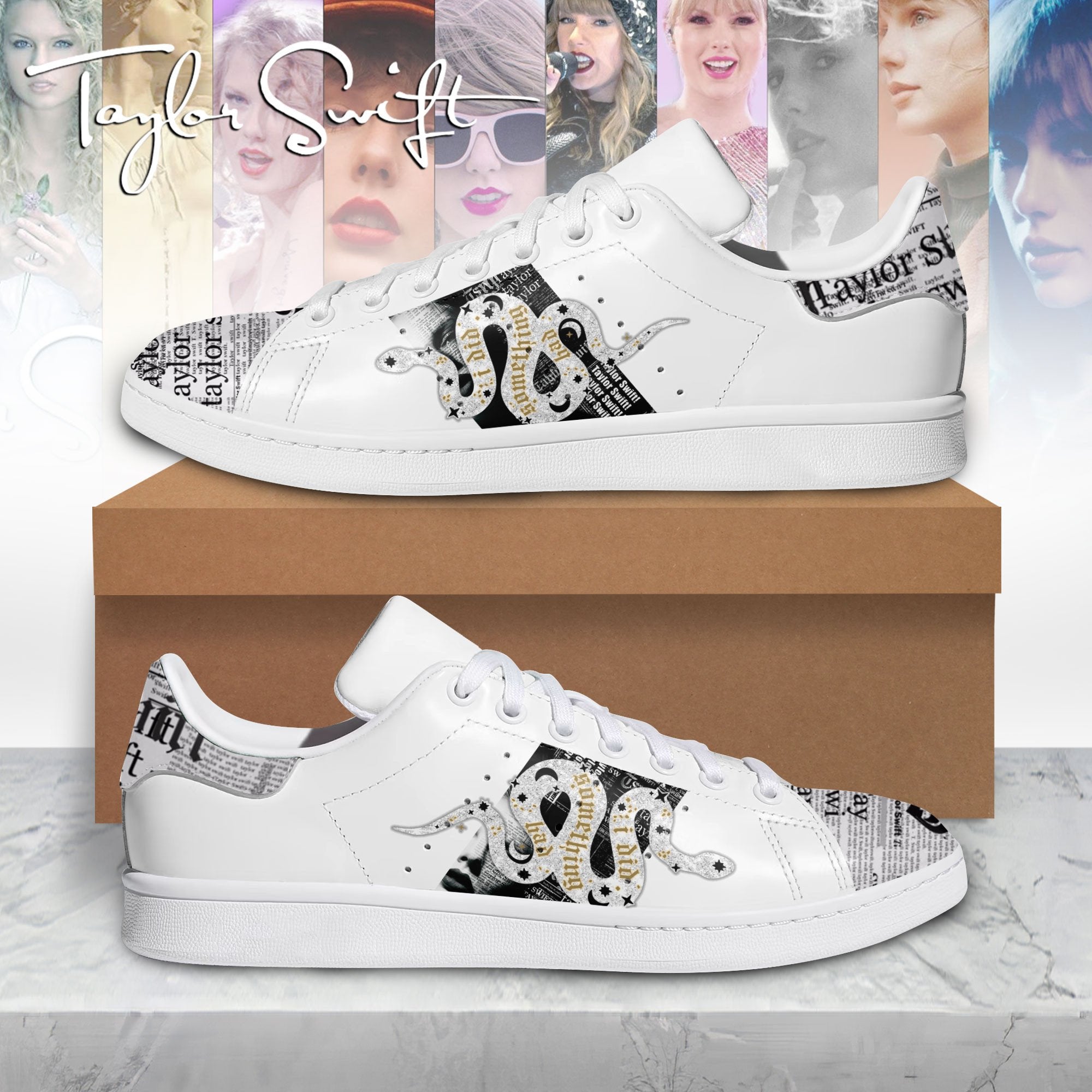 Ideafootwear Taylor Swift Skate Stan Shoes Sneakes For Men And Women 7