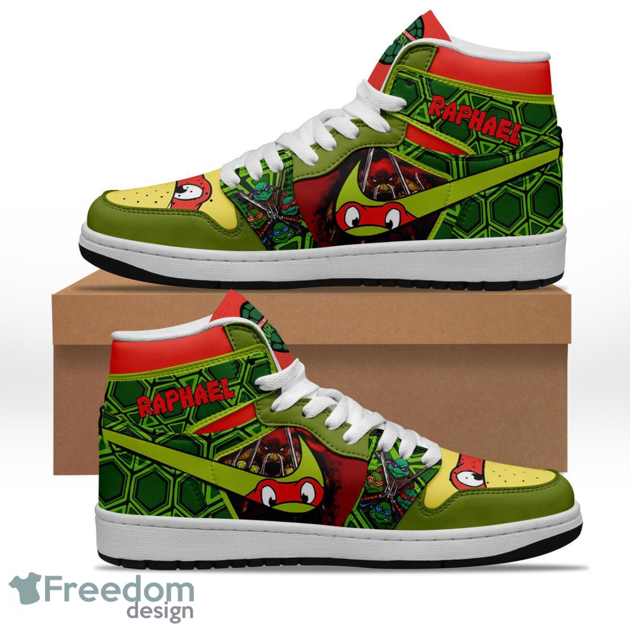 Ideafootwear Teenage Mutant Ninja Turtles AJ1 High Sneakers Shoes For Men And Women 2