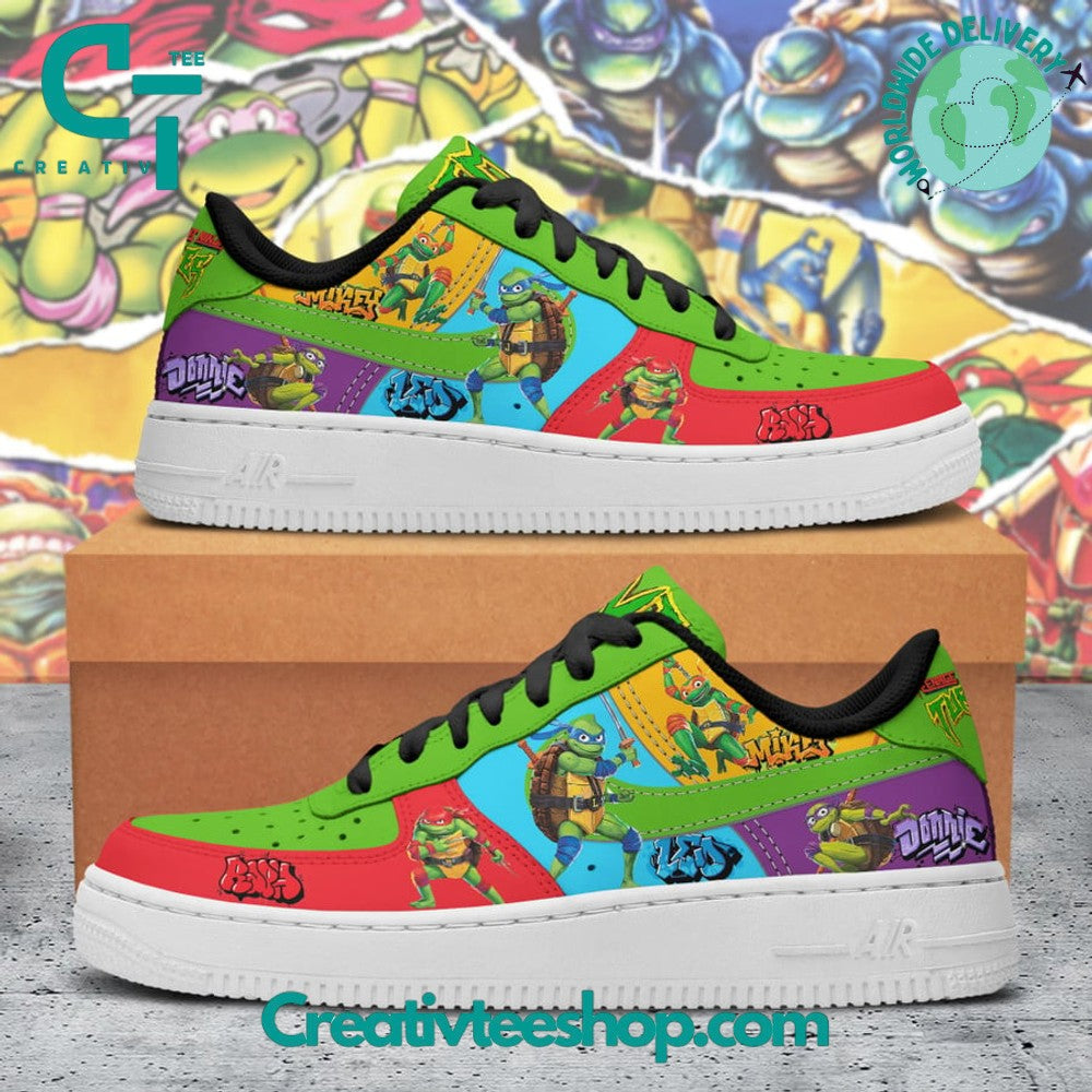 Ideafootwear Teenage Mutant Ninja Turtles Graffiti Air Low-Top Sneakers Shoes For Men And Women 1