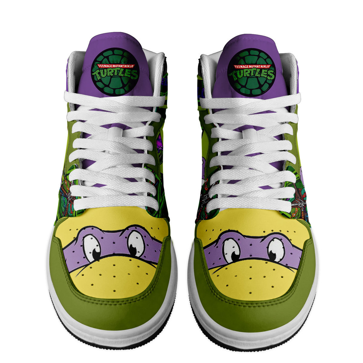 Ideafootwear Teenage Mutant Ninja Turtles AJ1 High Sneakers Shoes For Men And Women 6