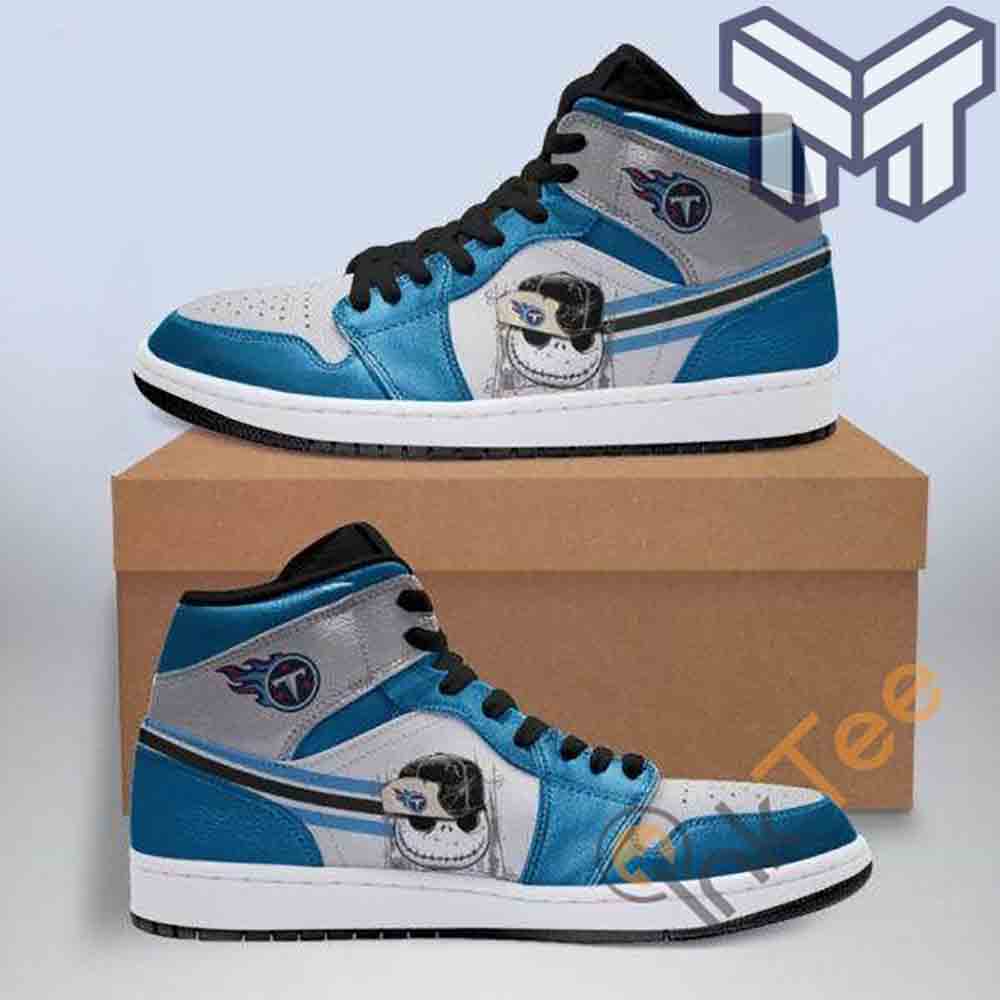 Ideafootwear Tennessee Titans AJ1 High Sneakers Shoes For Men And Women 12