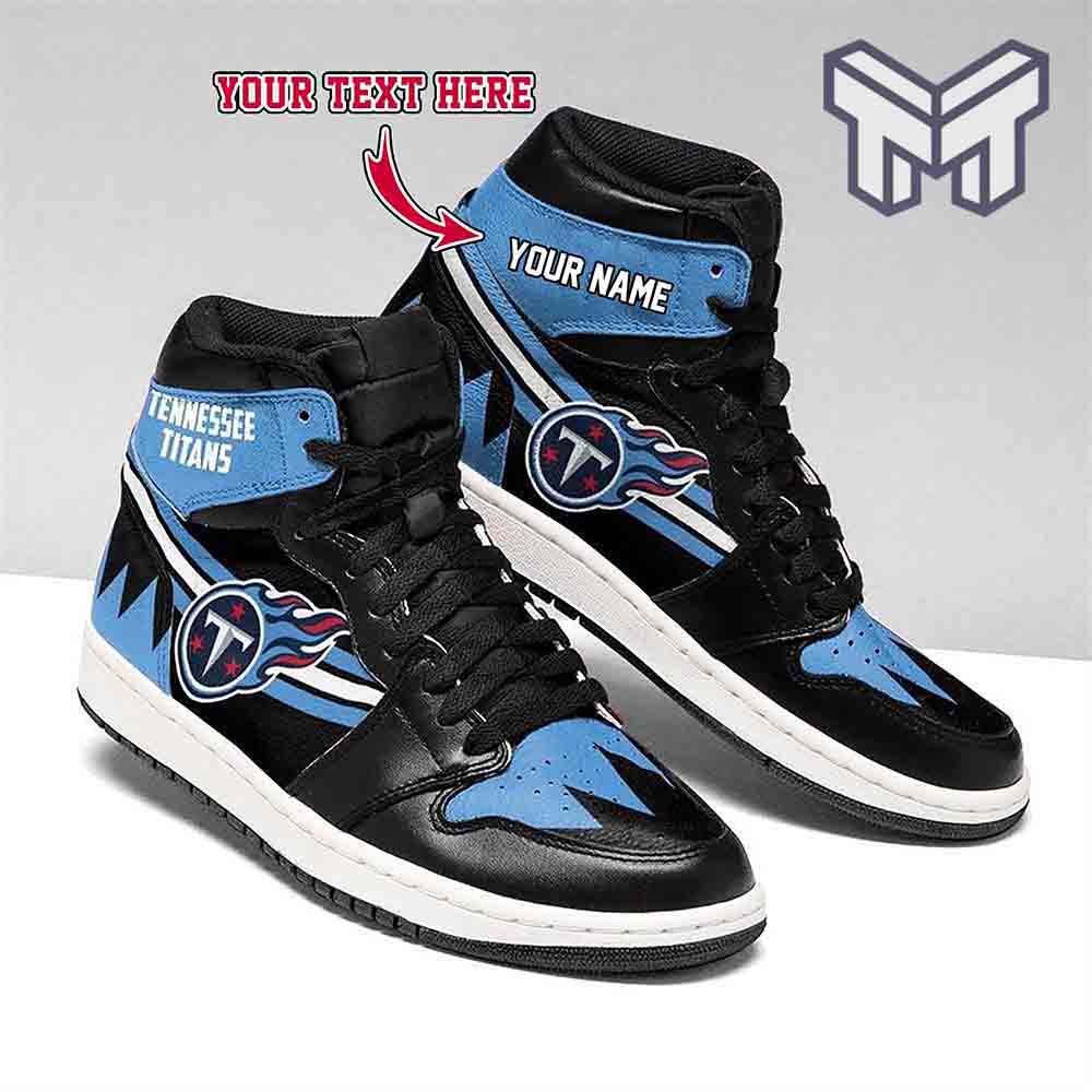 Ideafootwear Tennessee Titans AJ1 High Sneakers Shoes For Men And Women 6