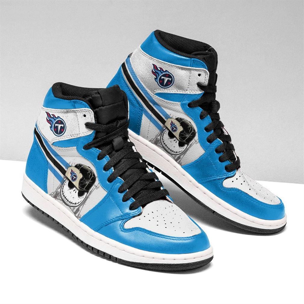 Ideafootwear Tennessee Titans NFL AJ1 High Sneakers Shoes For Men And Women 7
