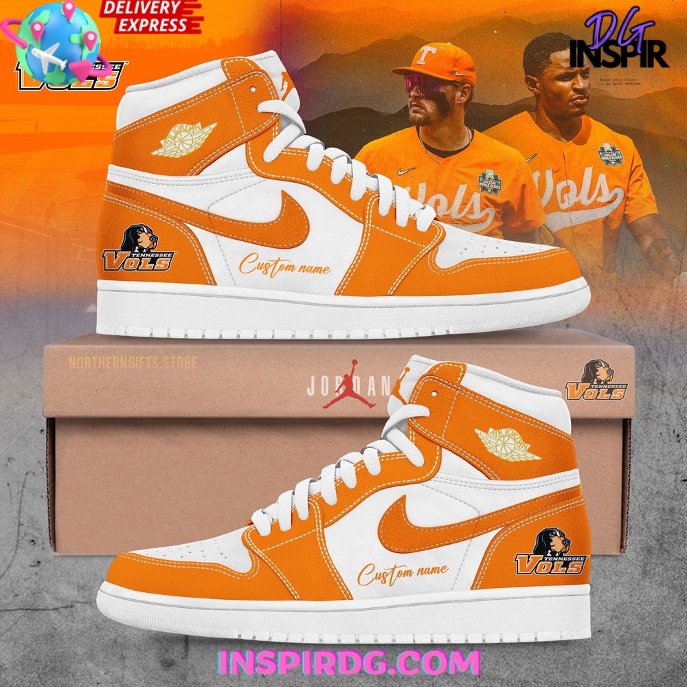 Ideafootwear Tennessee Vols AJ1 High Sneakers Shoes For Men And Women 1