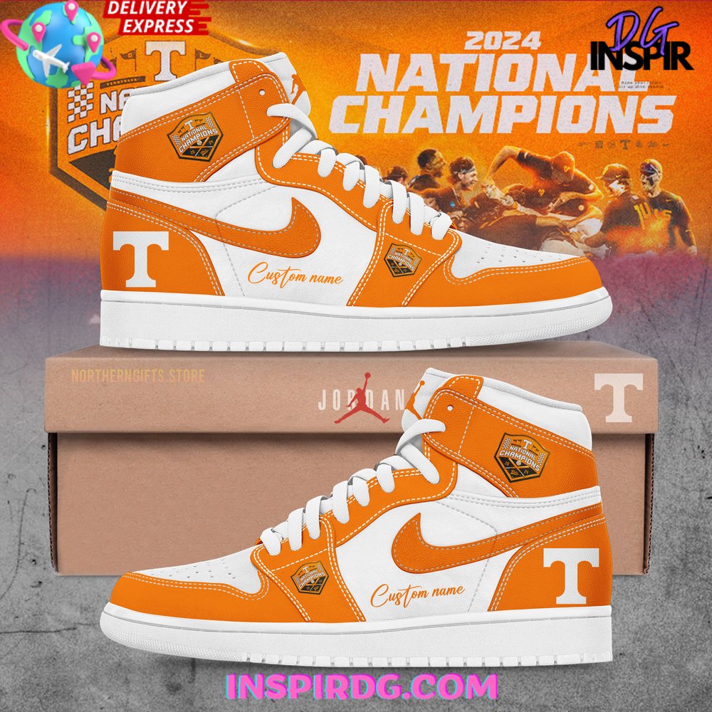 Ideafootwear Tennessee Volunteers AJ1 High Sneakers Shoes For Men And Women 3