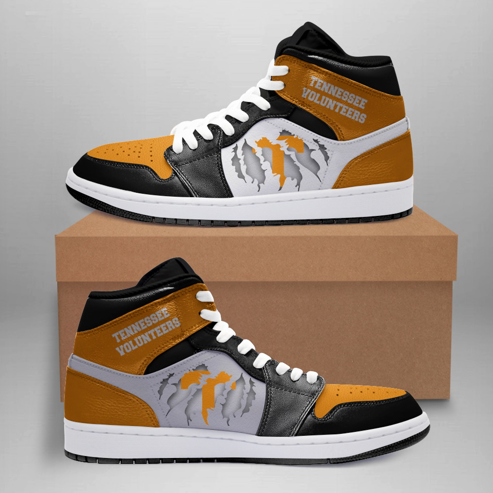 Ideafootwear Tennessee Volunteers AJ1 High Sneakers Shoes For Men And Women 8