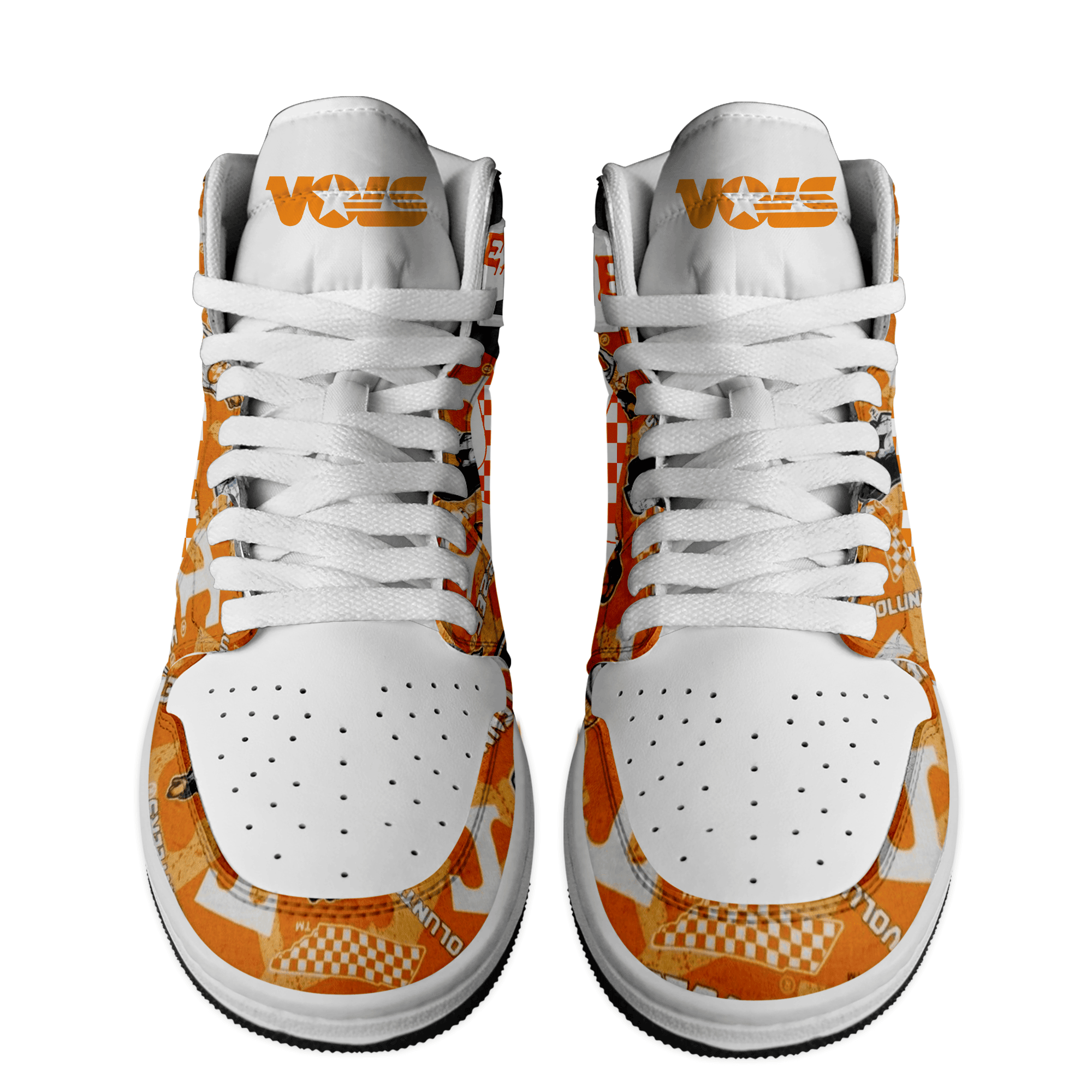 Ideafootwear Tennessee Volunteers AJ1 High Sneakers Shoes For Men And Women 16