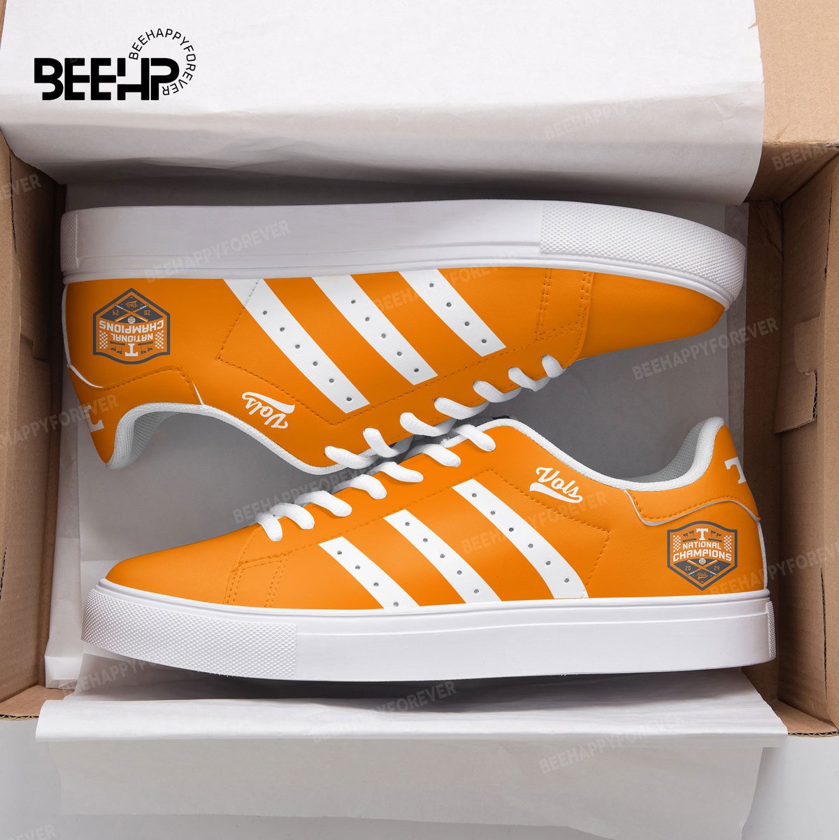 Ideafootwear Tennessee Volunteers Skate Stan Shoes Sneakes For Men And Women 7