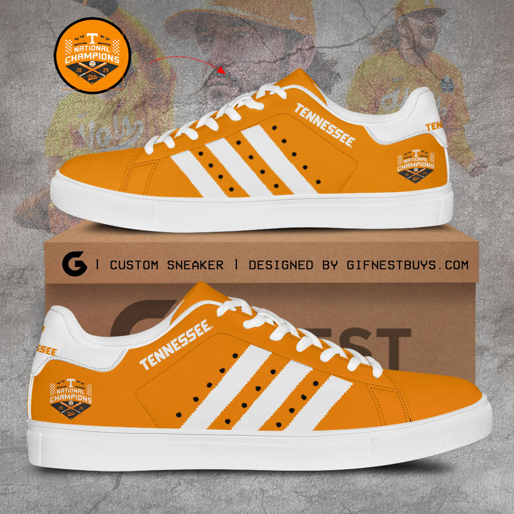 Ideafootwear Tennessee Volunteers Skate Stan Shoes Sneakes For Men And Women 3