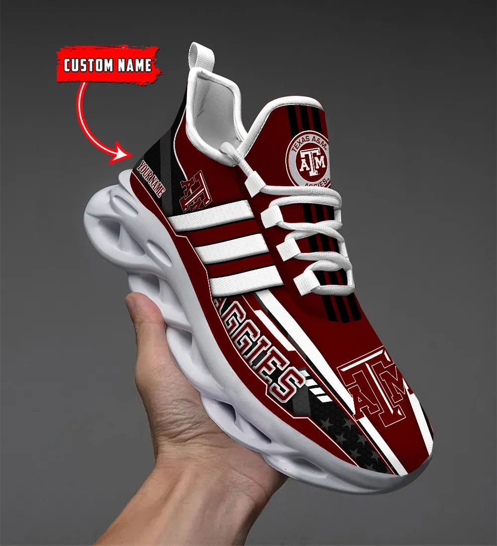 Ideafootwear Texas A&M Aggies Max Soul Shoes Sneakers For Men And Women 4