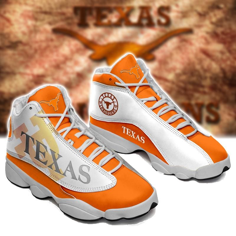 Ideafootwear Texas Longhorns AJ13 Sneakers Shoes For Men And Women 4