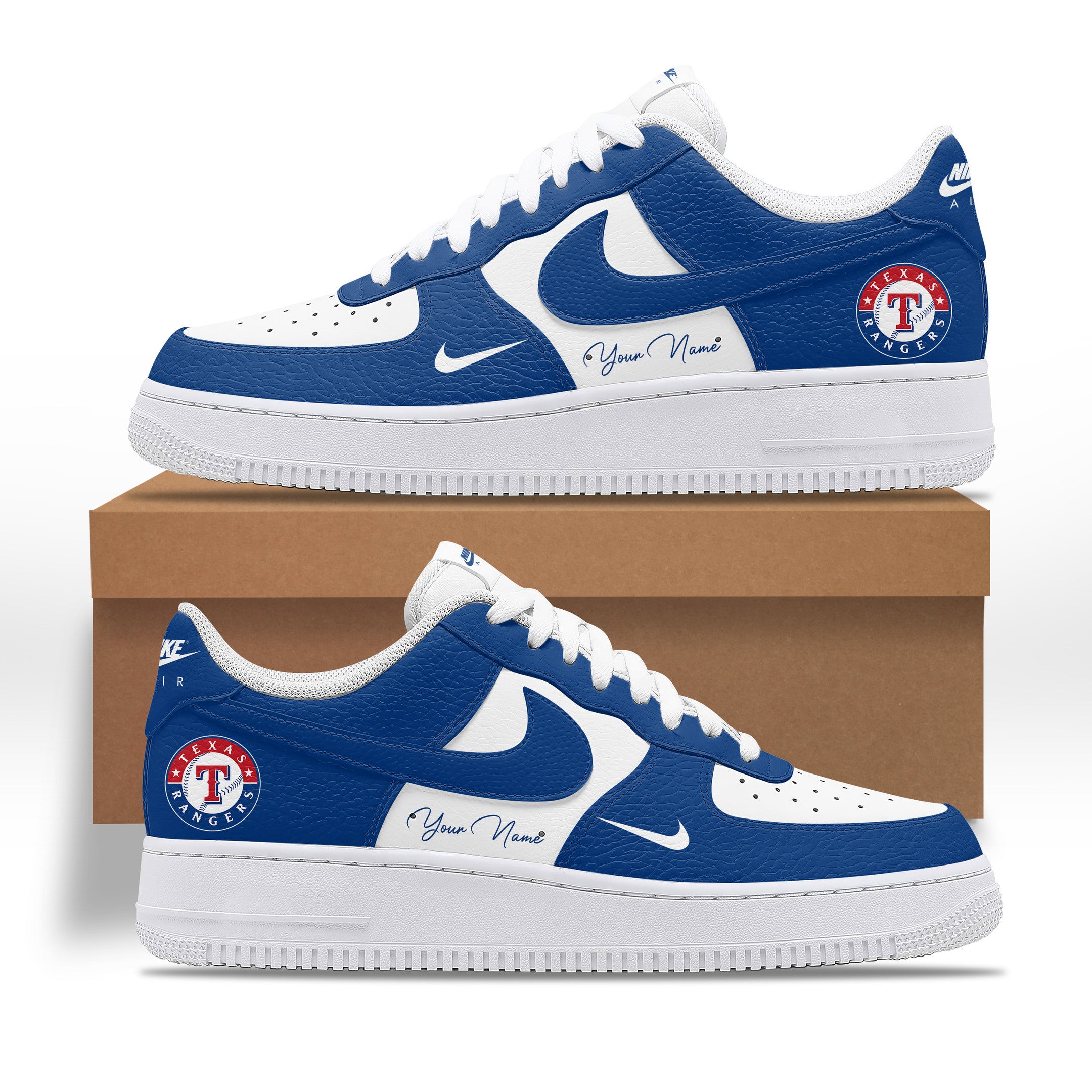 Ideafootwear Texas Rangers AJ1 High Sneakers Shoes For Men And Women 13