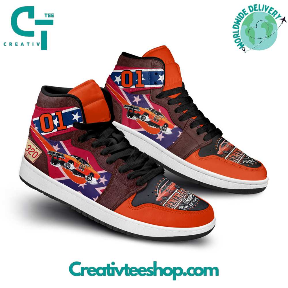 Ideafootwear The Dukes of Hazzard AJ1 High Sneakers Shoes For Men And Women 1