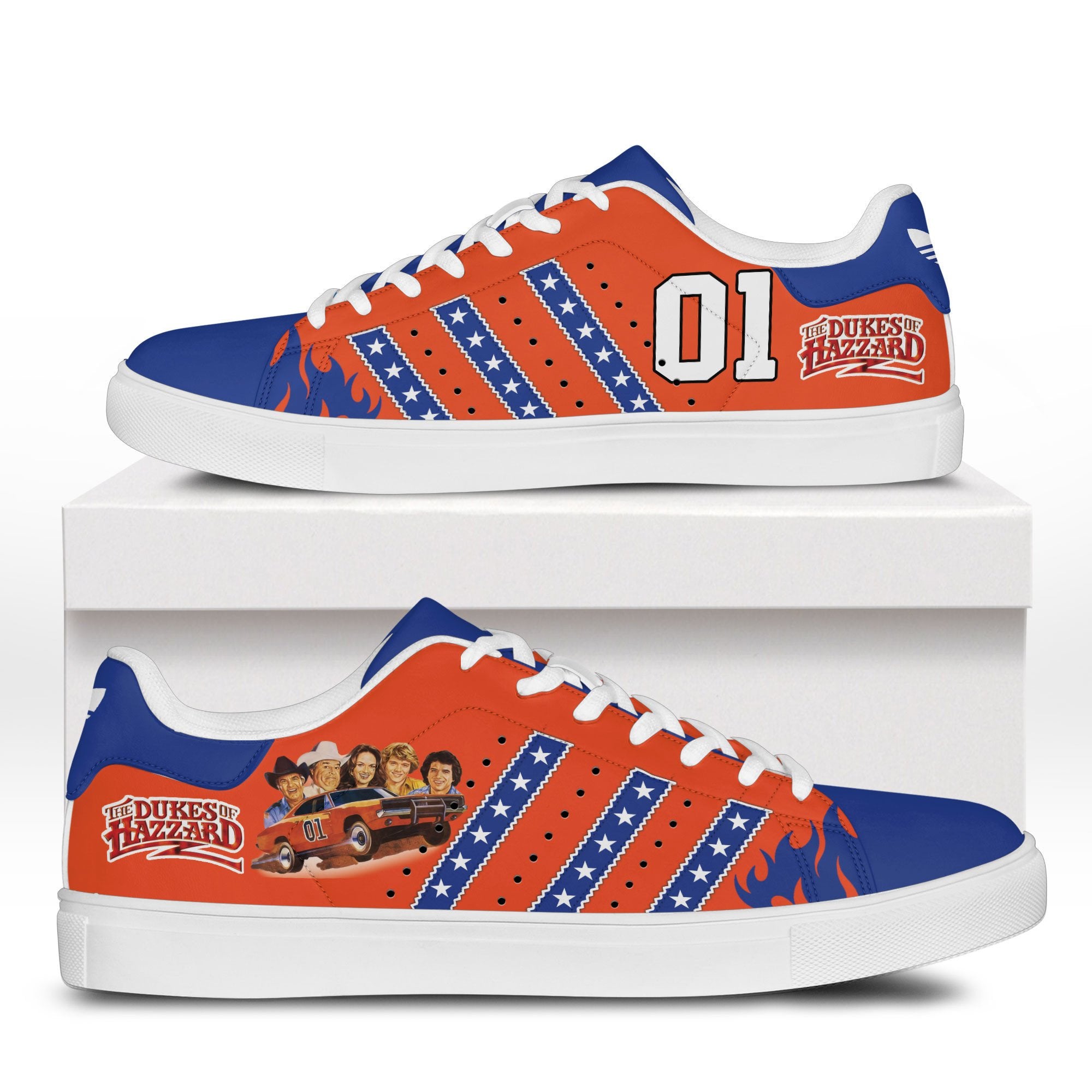Ideafootwear The Dukes of Hazzard Skate Stan Shoes Sneakes For Men And Women 1