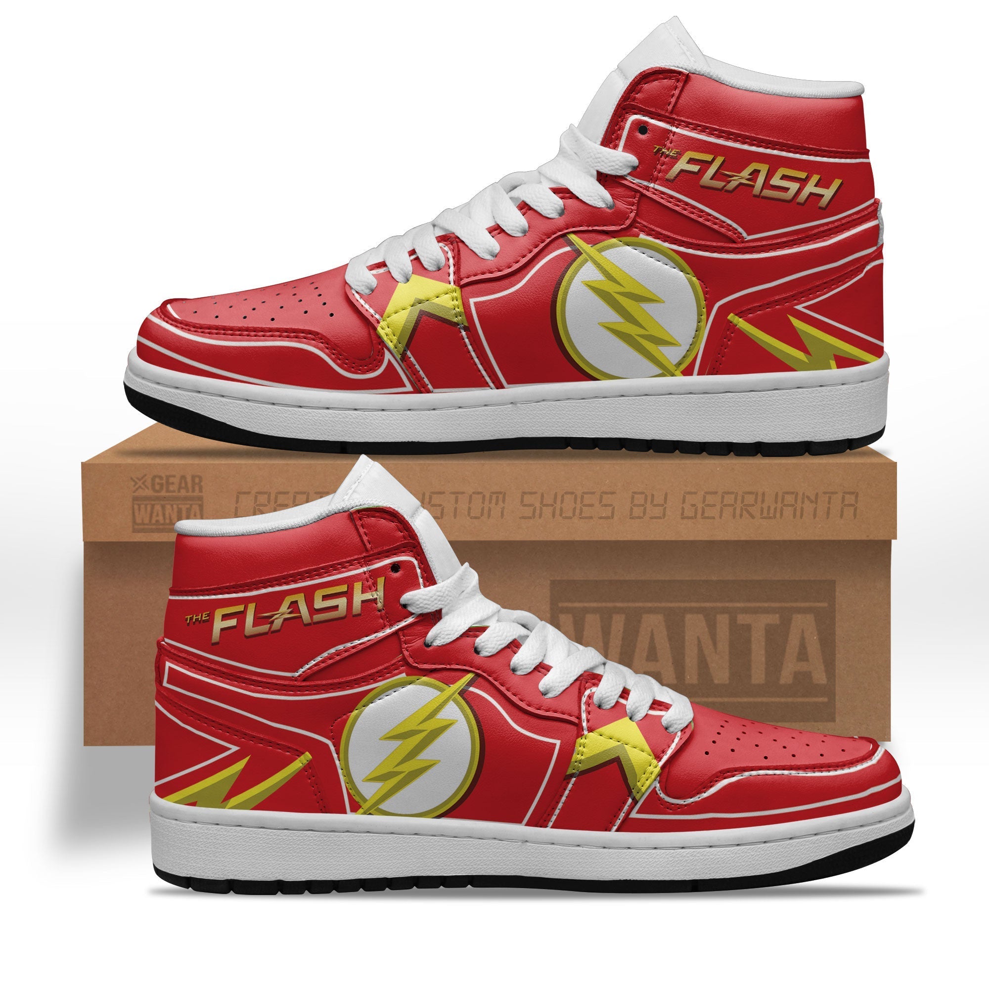 Ideafootwear The Flash AJ1 High Sneakers Shoes For Men And Women 1