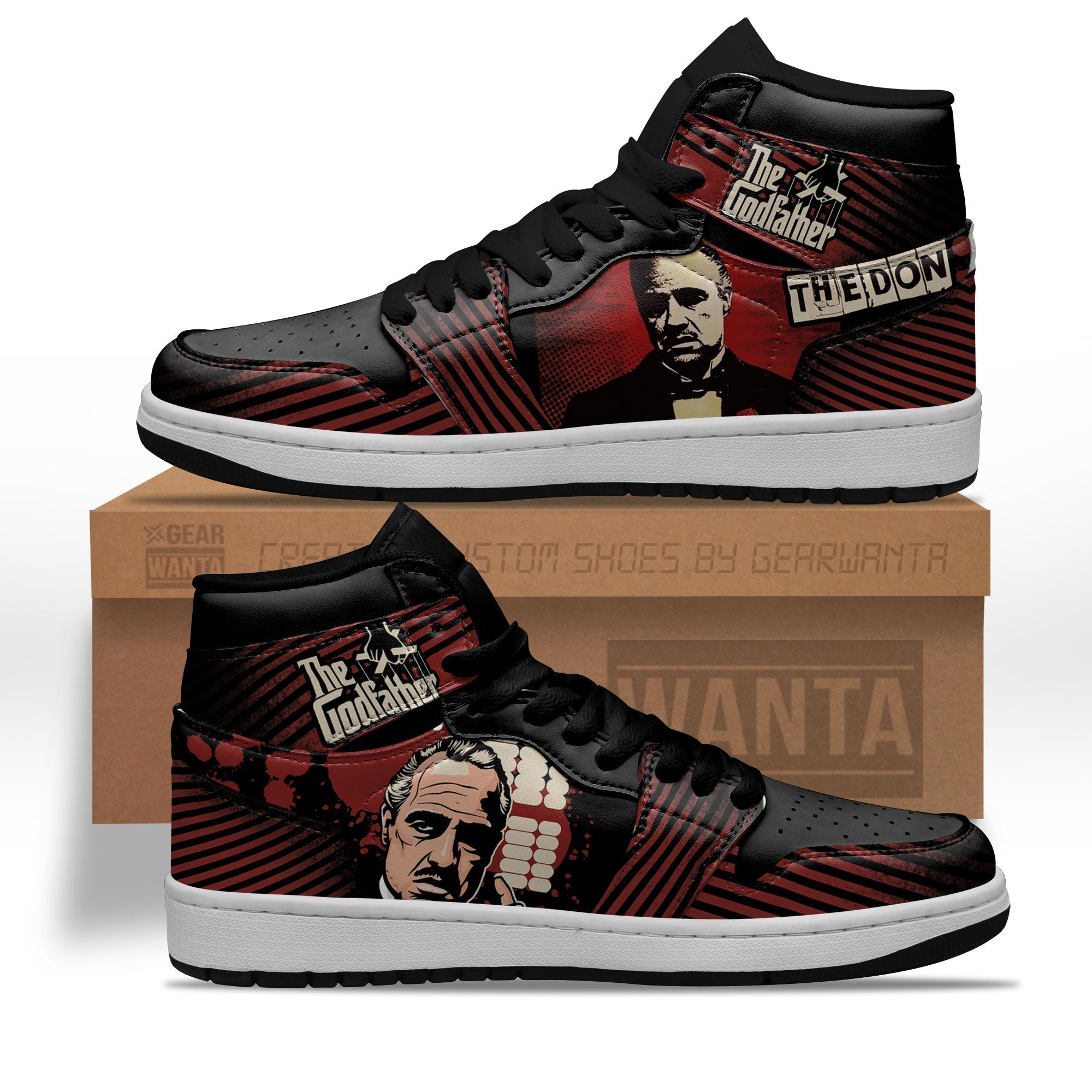 Ideafootwear The Godfather AJ1 High Sneakers Shoes For Men And Women 1
