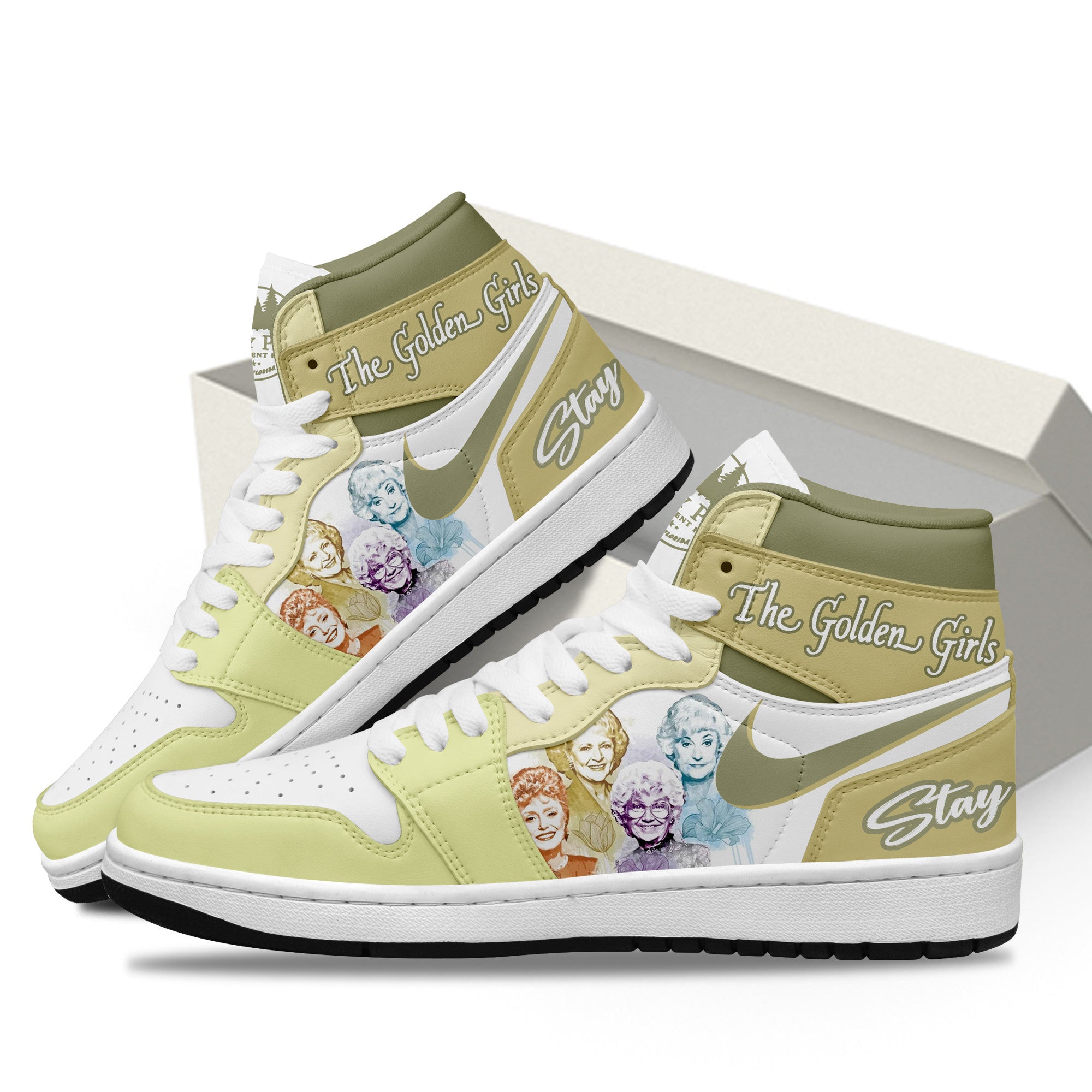 Ideafootwear The Golden Girls AJ1 High Sneakers Shoes For Men And Women 3