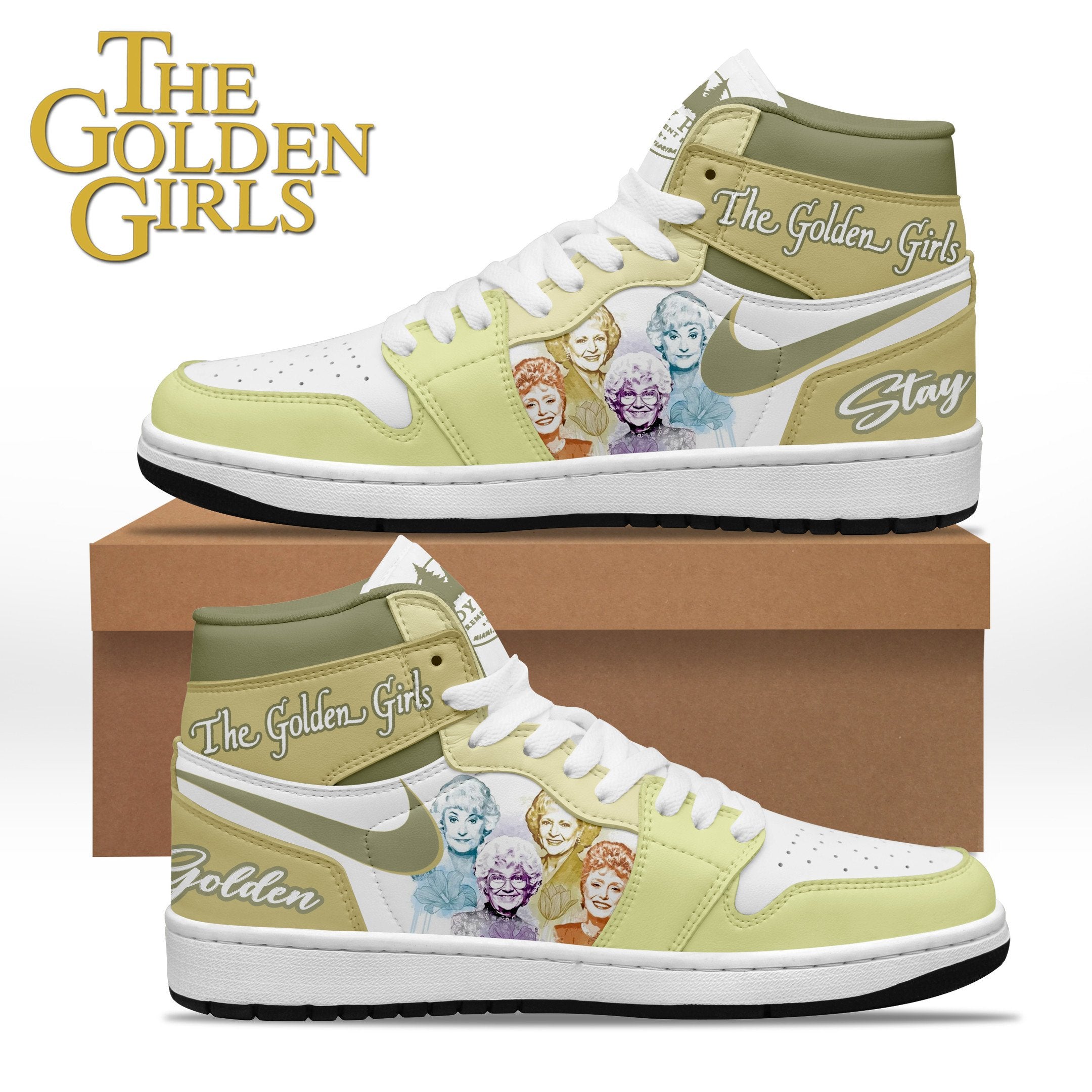 Ideafootwear The Golden Girls AJ1 High Sneakers Shoes For Men And Women 3