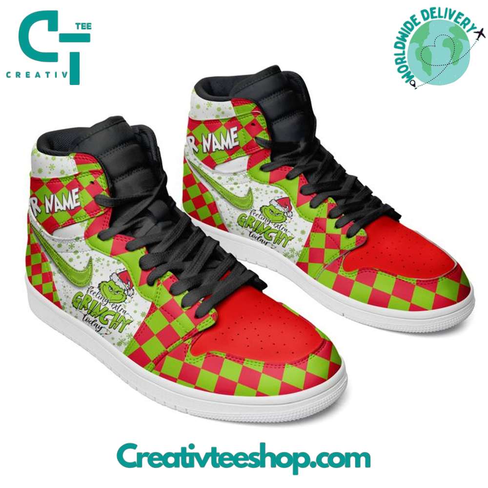 Ideafootwear The Grinch AJ1 High Sneakers Shoes For Men And Women 2