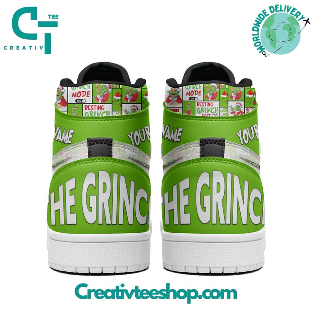 Ideafootwear The Grinch AJ1 High Sneakers Shoes For Men And Women 4