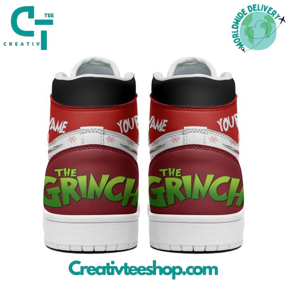 Ideafootwear The Grinch AJ1 High Sneakers Shoes For Men And Women 3
