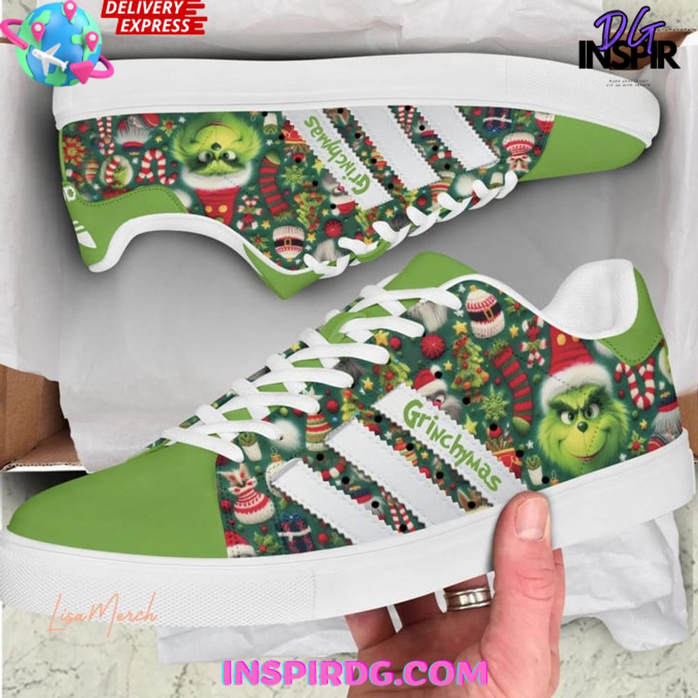 Ideafootwear The Grinch Skate Stan Shoes Sneakes For Men And Women 3