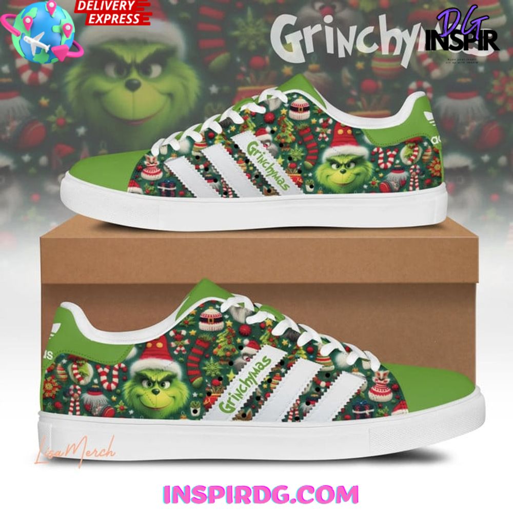 Ideafootwear The Grinch Skate Stan Shoes Sneakes For Men And Women 3